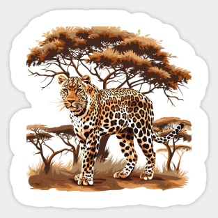 Leopard Design Sticker